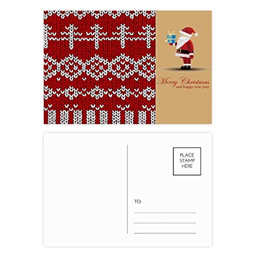 Cartes postales rouges de Noël au design irrégulier pour décorer votre table de fête x20
