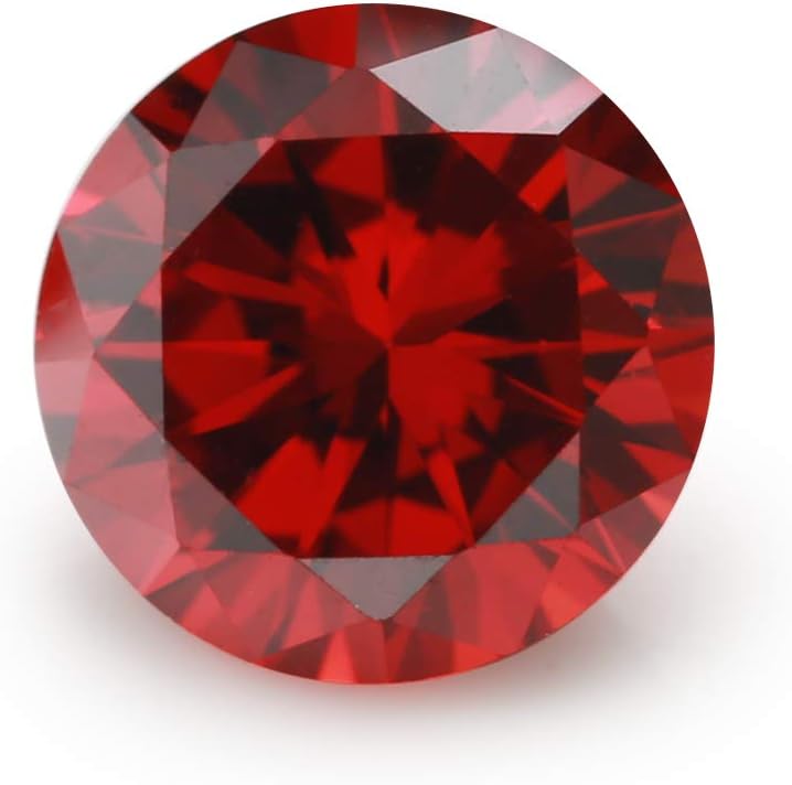 WUZHOUGEMS 500pcs 1-3mm AAAAA Round Garnet Color Cubic Zirconia Stone Loose CZ Stones For Jewelry Making