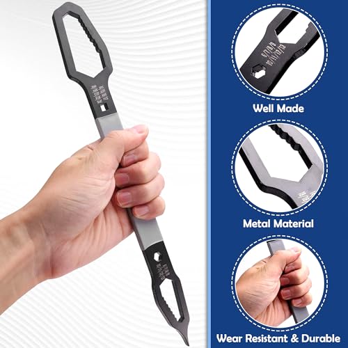 Image of GLUN Double End Plum Combination Wrench, Metal Multi-Function Universal Special Shaped Wrench Pack of 1