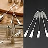 NentMent 4 Pack Piping Tip Cleaning Brush Double-Headed Nylon Hard Bristle Brushes Pipe Tube Cleaner for Cake Decorating Tips Nozzle Baking Pastry Bags Mouth Frosting Icing Dispenser #3