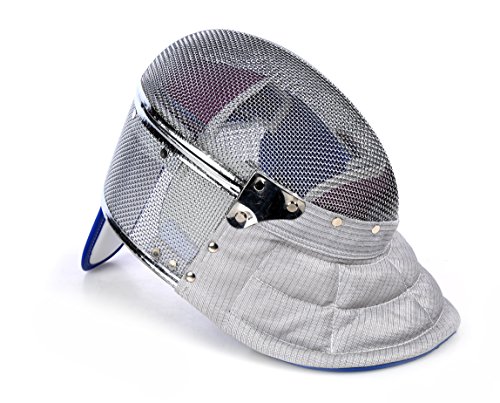 LEONARK Fencing Saber Mask CE 350N Certified National Grade Masque (Grey Fixed, M)