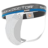 Shock Doctor 218-02-15 Core Supporter with Cup Pocket White Boys-XL