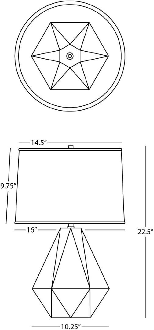 Delta Table Lamp Color: Bone