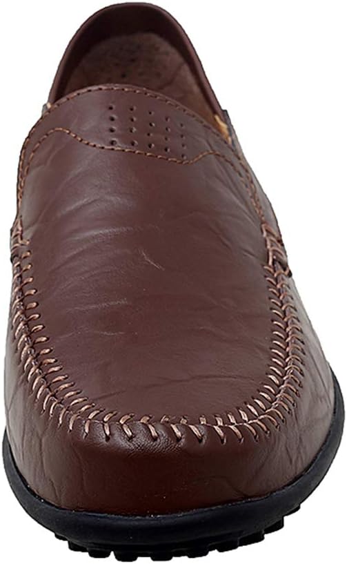Go Tour Men's Premium Genuine Leather Casual Slip on Loafers Breathable Driving Shoes Fashion Slipper - Image 2