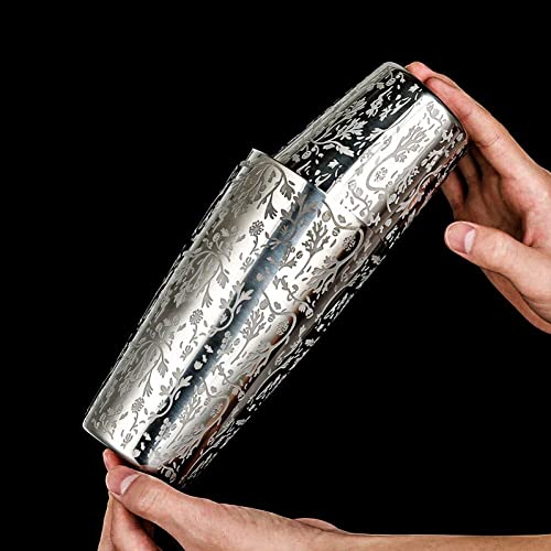 Shaker de cóctelas Boston Shaker Sanfly grabado para martini 7