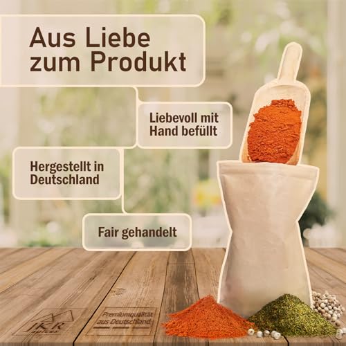 Foto von JKR Spices Curry Madras 1000g | scharfes Curry Pulver | Indisches Curry Gewürz | Madras Curry Pulver im CO² neutralen wieder verschließbaren Standbodenbeutel | Curry Powder