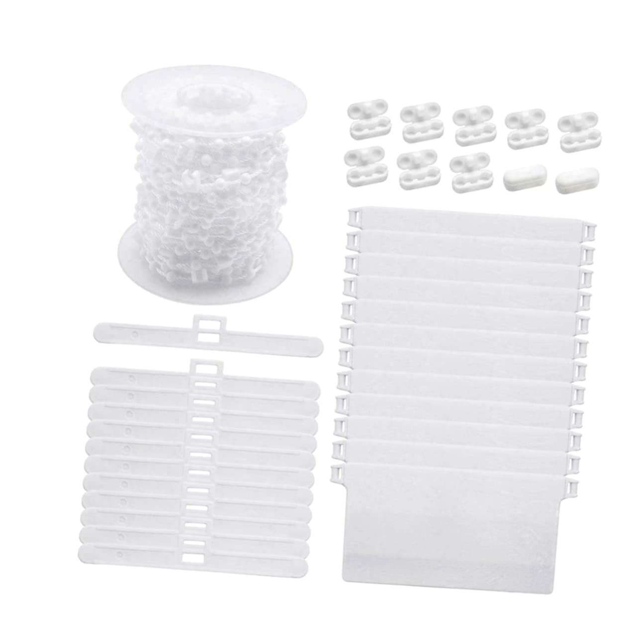 VINTORKY Indoor Window Vertical Blinds Accessories 89mm Blind Chain Clips No Drilling for Living Room