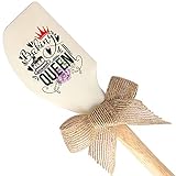 THREE HUMAN Bake Queen Funny Silicone Spatula, Funny Baking Tool, Modern Farmhouse Kitchen Decor,...