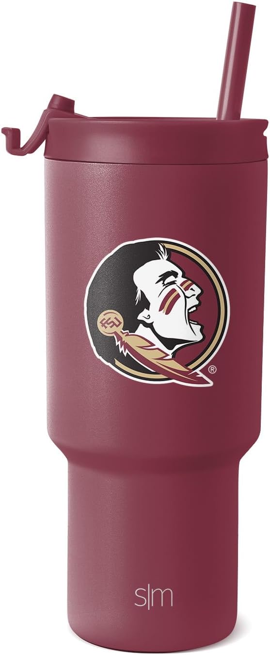 Simple Modern Officially Licensed 30oz Tumbler with Flip Lid and Straws | Insulated Cup Stainless Steel | Gifts for Men | Trek Collection