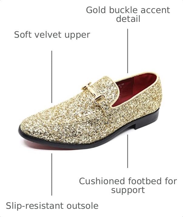 Image of Men's Velvet Designer Classic Dress Tuxedo Smoking Slipper Loafers Slip On Shoes SM-56