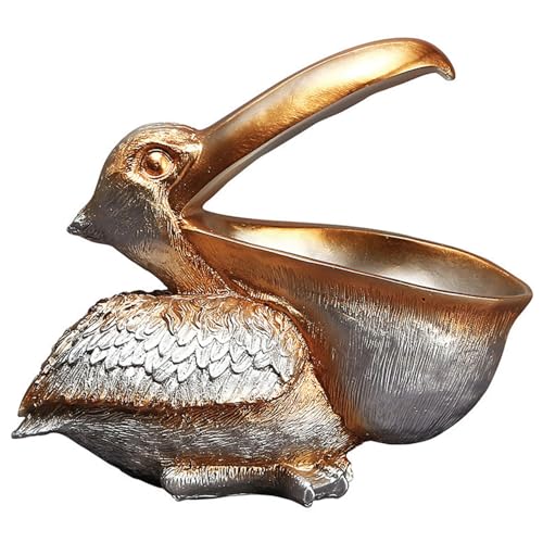 Statue de pélican vide-poche design pour console d'entrée - 7