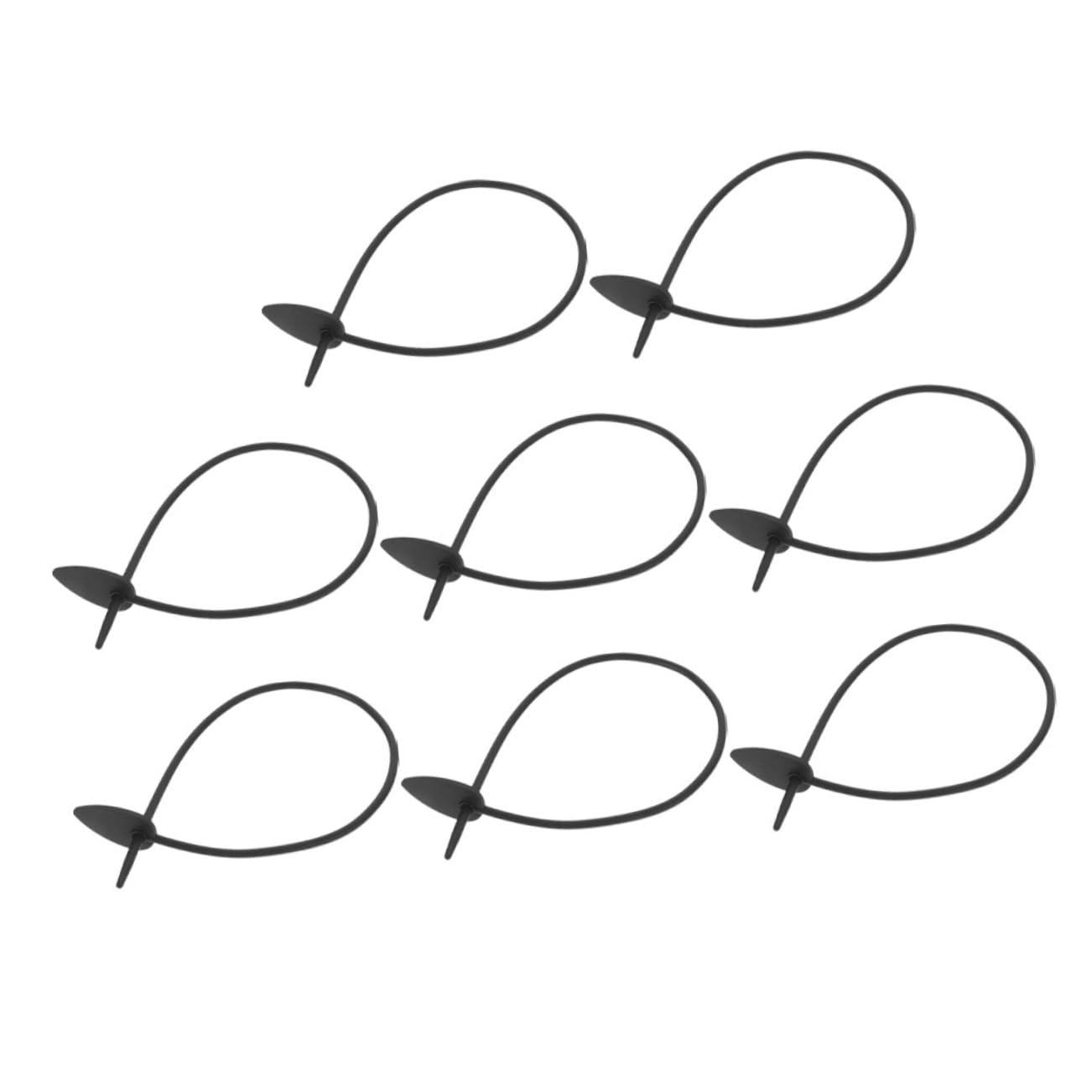 Toddmomy 5 Ensembles Attaches Silicone Réutilisables pour Plantes Lot de Liens Décoratifs Forme pour Et Jardin Noir 8 Pièces * 5