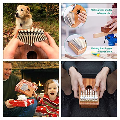 Pouce Piano 17 Touches Thumb Piano en bois d’acajou d’Afrique Kalimba Mbira Sanza standard C Tune Finger Piano Métal… - Les Beatles, Paul McCartney, John Lennon, RIngo Starr, George Harrison Pouce Piano 17 Touches Thumb Piano en bois d'acajou d'Afrique Kalimba Mbira Sanza standard C Tune Finger Piano Métal… – Image 8