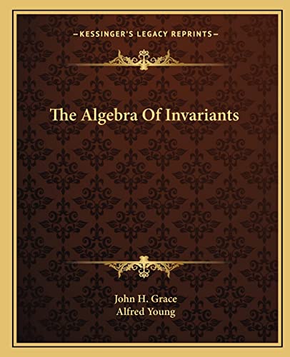 The Algebra Of Invariants
