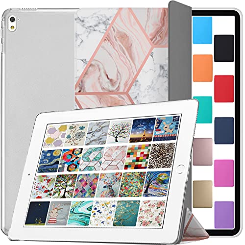 Image of DuraSafe Cases for iPad Pro 9.7 inch 2016 Case A1673 MLMP2HN /A MM172HN /A MLMN2HN /A MLMQ2HN /A A1674 A1675 MLMW2HN /A MLMX2HN /A MM192HN /A MLMV2HN /A MLN02HN /A MLMY2HN /A MLN12HN /A MM1A2HN /A - Marble Pink