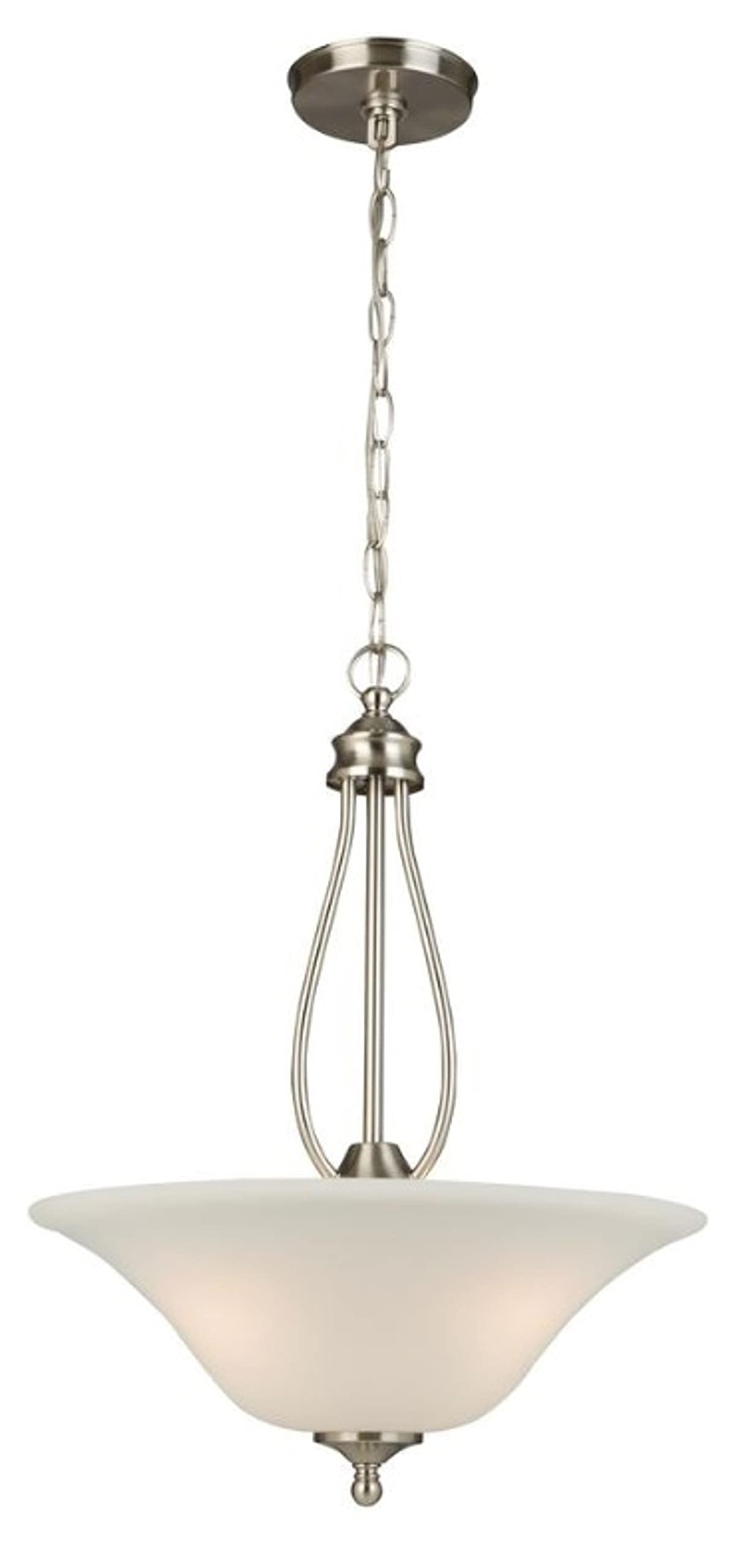 Kensley Park 3-Light Brushed Nickel Pendant