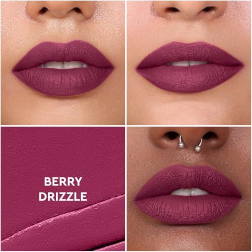 Image of Kiro Non-Stop Airy Matte Liquid Lipstick - Berry Drizzle, 5ml (Pack of 2)