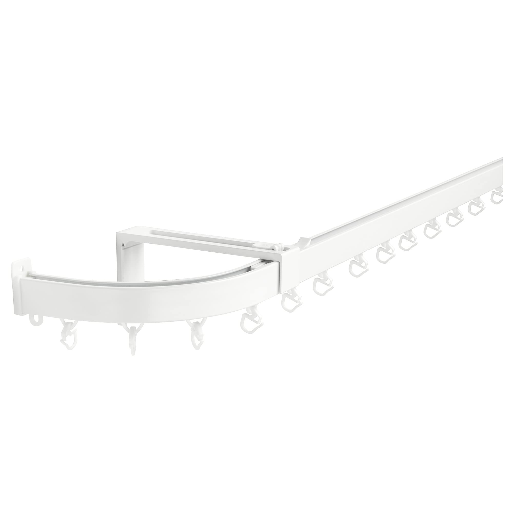 Kit de fermeture VIDGA blanc pour rail de rideau unique