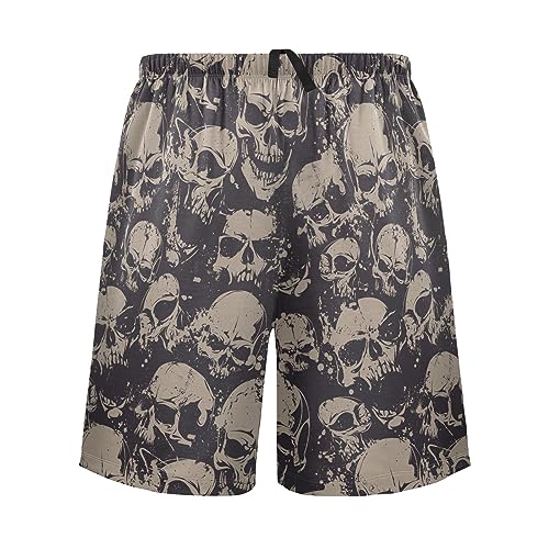 vvfelixl Men's Pajama Shorts Cure White Geese Sleep Shorts for Men Pajama Bottom Pants with Drawstring & Pockets S2