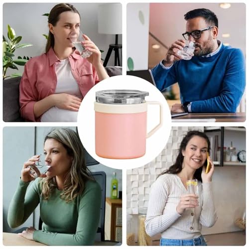 Tazas de café genéricas | Recipiente para bebidas de acero inoxidable con doble pared aislante, taza de viaje para café con tapa, para mujeres, hombres, hogar, oficina, regalo de Navidad - imagen 4