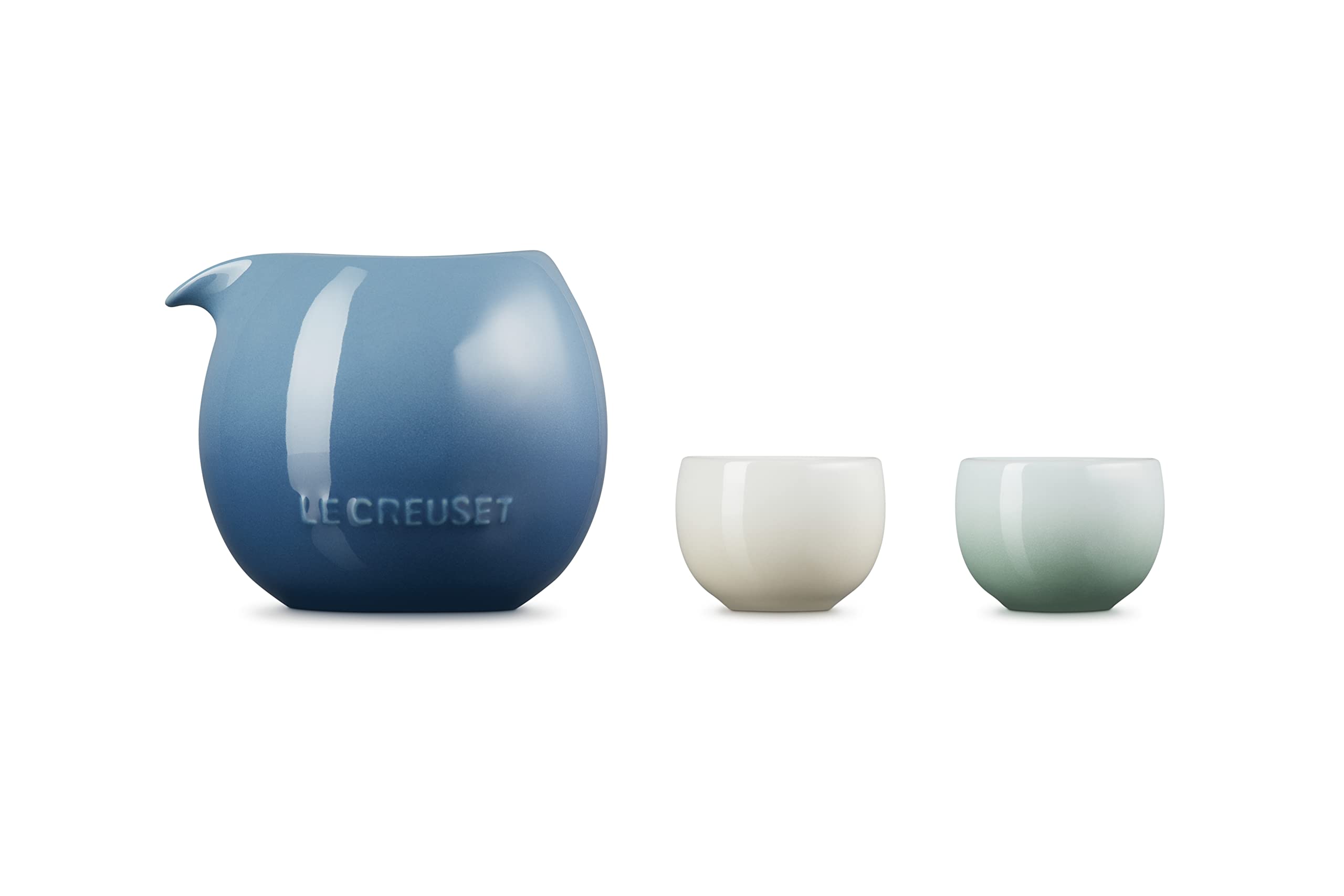 Amazon.co.jp: ル・クルーゼ(Le Creuset) 片口 おちょこSAKE セット 父