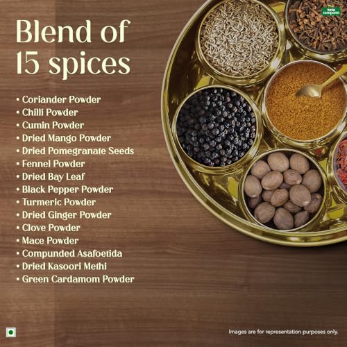 Image of Tata Sampann Chhole Masala with Natural Oils, 100g, Chole Masala Powder, Crafted by Chef Sanjeev Kapoor, With Chef's Exclusive Tip, Rich Aroma & Flavour