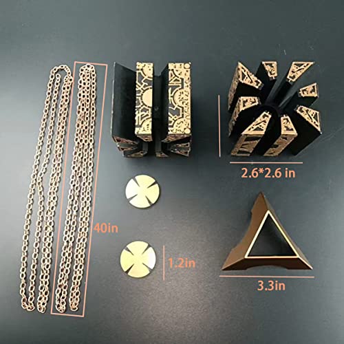 Hellraiser Puzzle Box, Detachable And Morphing, And Comes With Base And Chain, Horror Movie Puzzle Box, Home And Office Decorations #TOP6