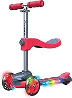 Vista 1 de Razor Rollie DLX, 3-Wheel Light-Up Scooter for Younger Children, Seated and Stand-Up Riding Options