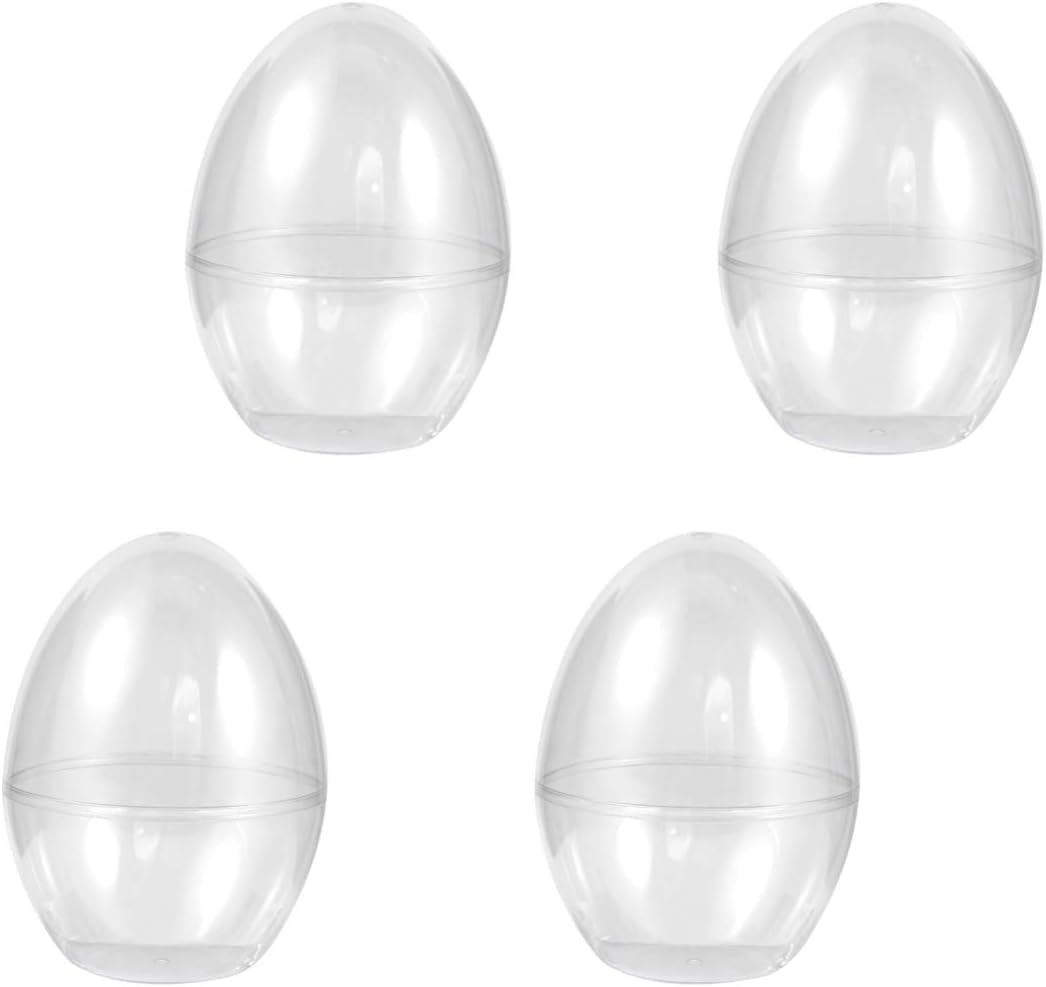 Clear Easter Eggs Eggs Container Hanging Fillable Plastic Baubles Ball