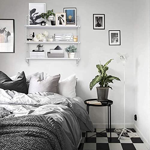 Boluo White Wall Shelf Bathroom Shelves - Bedroom Kitchen Living Room Modern Book Shelf Floating Shelves 24 Inch (610-W) #TOP1