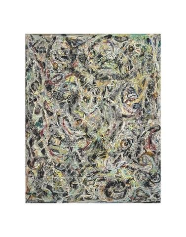 Bruce McGaw Graphics Eyes in the Heat, 1946 by Jackson Pollock, Wall Art Print Poster, Paper Size 14" x 11" Image Size 10" x 8"(4372)