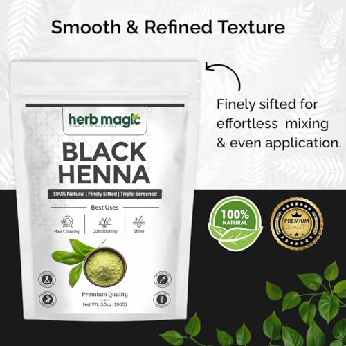 HerbMagic Polvo Henna Negra 100g 100% Natural miniatura 4
