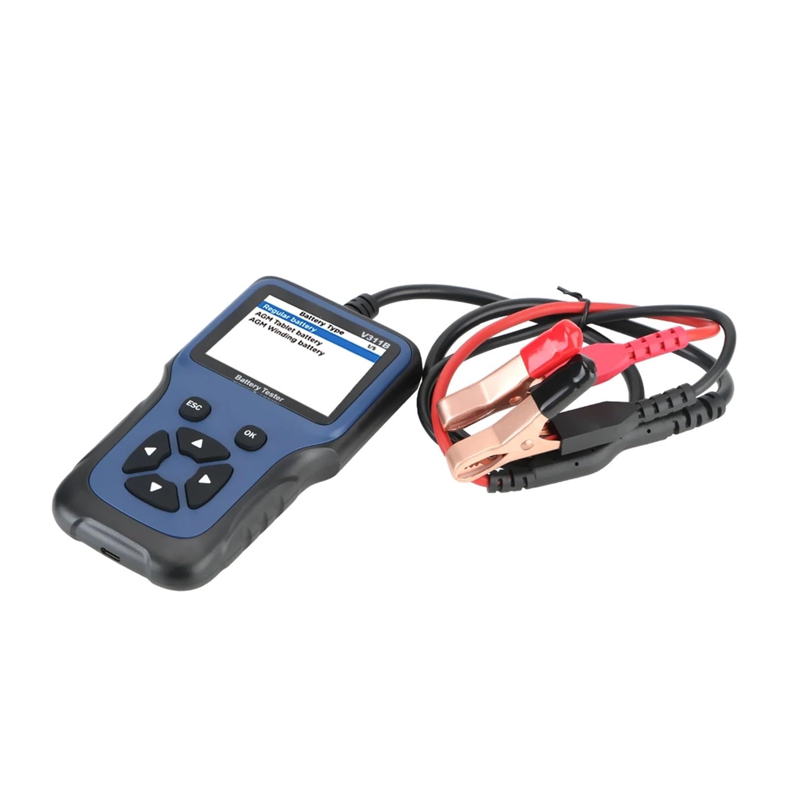 Comprobador de Baterias, Herramienta de diagnóstico automático, comprobador de cargador de batería de coche de 12 V, analizador de carga, herramientas de análisis de carga automotriz V311B