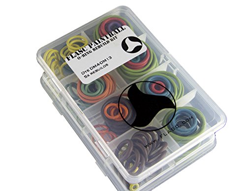 Dye DM4 - DM13 5X Color Coded Paintball o-Ring Rebuild kit by Flasc Paintball