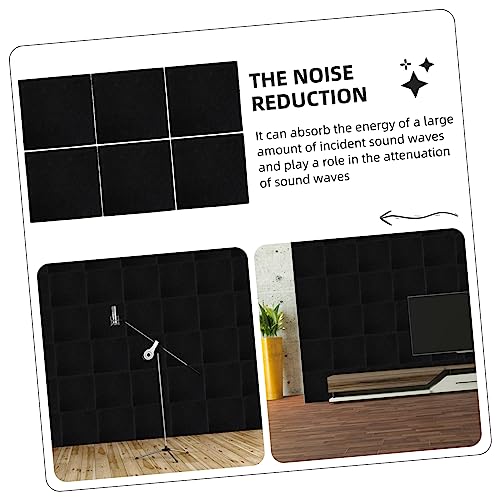 Paneles acústicos de absorción Garneck 6pcs para aislamiento de sonido, alfombrillas para paredes, divisores insonorizantes miniatura 3