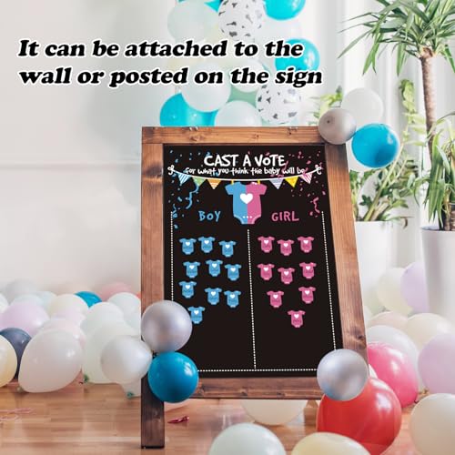 Gender Reveal Decorations, Gender Reveal ideas voting board, orgainze Boys or Girls Gender Reveal Games For Guests and supply Gender Reveal Decor for Party Games