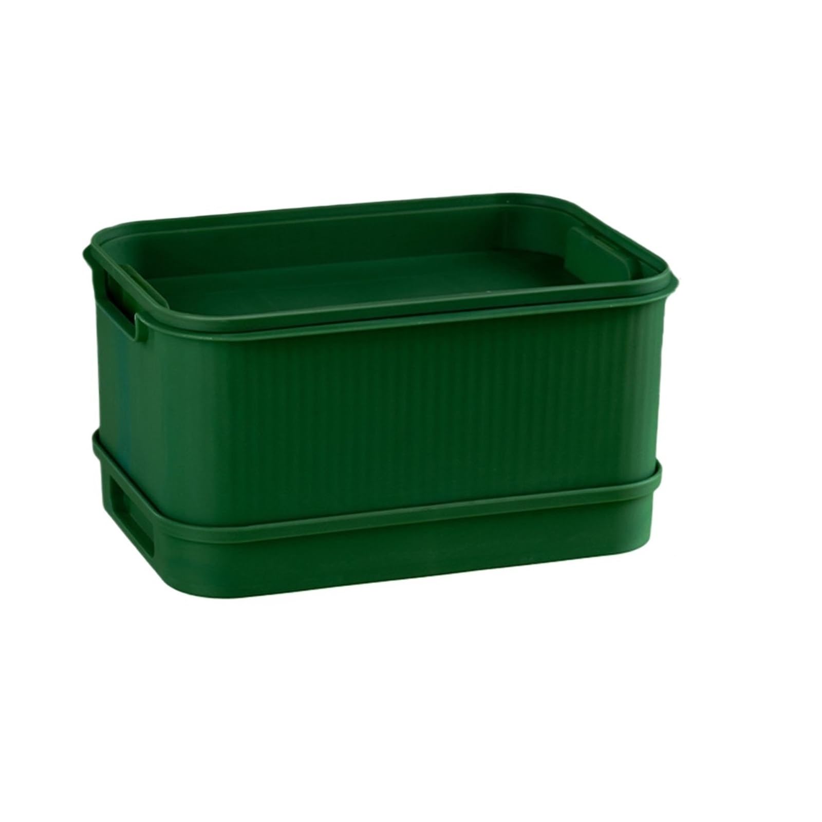 Anzuchtschale Samen-Sprossen-Tablett, Kindergarten, platzsparend, Mini-Gewächshaus, Keimungs-Sets for Sprossen-Pflanzbehälter, grüner Anbau für Pflanzen(Dark Green)