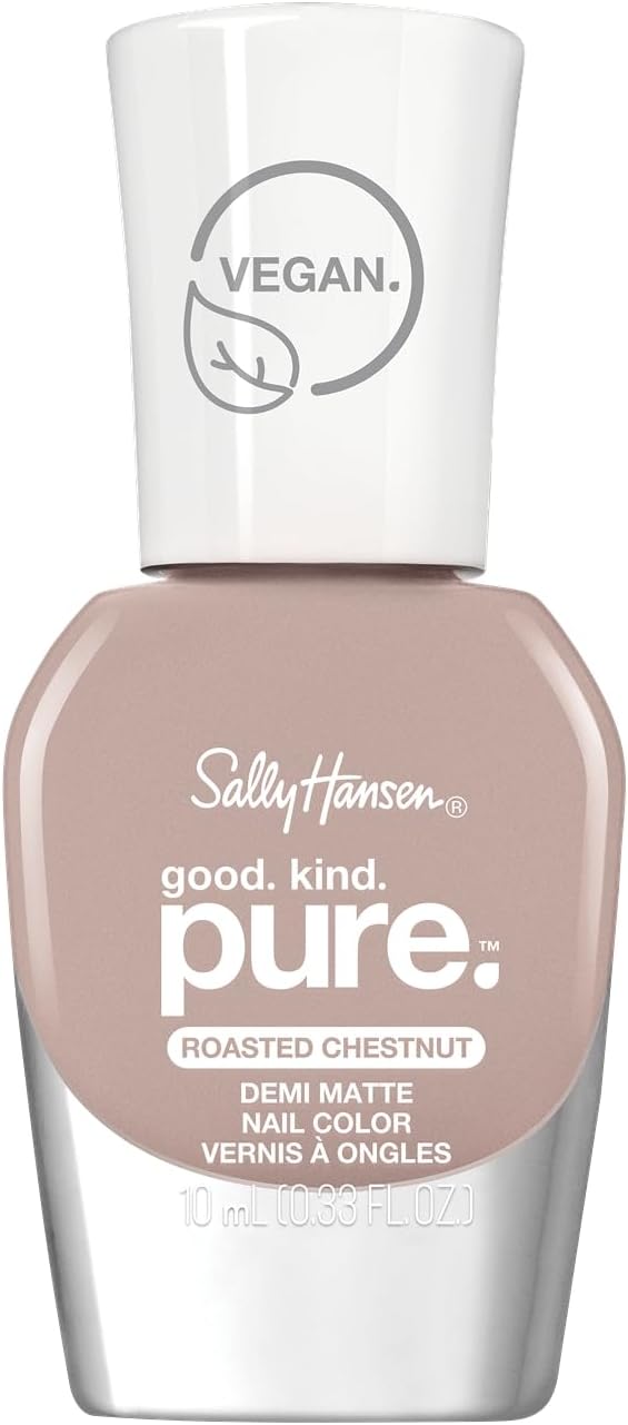 Sally Hansen Good.Kind.Pure Demmi Matte Nail Polish 50 Roasted Chestnut 0.33 fl oz (Pack of 1)