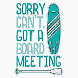 Sup Stand Up Paddle Boarding Board Meeting Sunset Design Vinyl Sticker Waterproof...