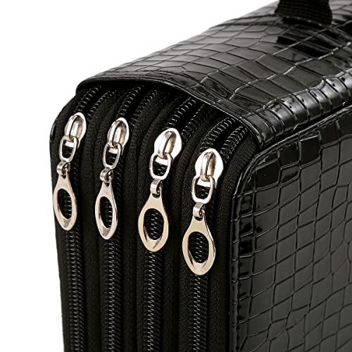 Image of Colored Pencil Case - 300 Slots Pencil Holder with Zipper Closure PU Leather Large Capacity Pencil Case for Watercolor Pens or Markers, Pencil Case Organizer for Artist