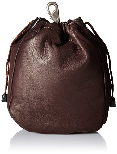 Large Drawstring Pouch, Chocolate, One Size