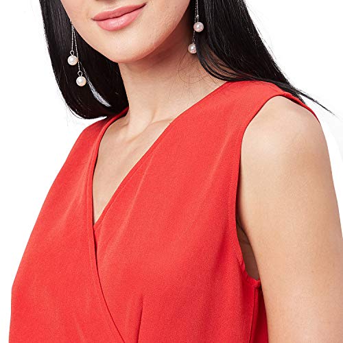 Image of Carlton London Women's Polyester A-Line Midi Casual Dress