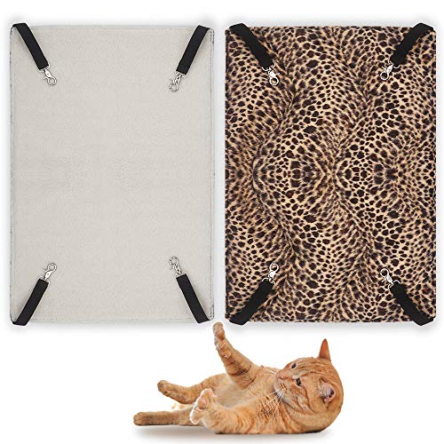 EONMIR 2Pack Cat Hammock for Cage, Soft Pet Bed Fit Ferret, Kitten, Puppy