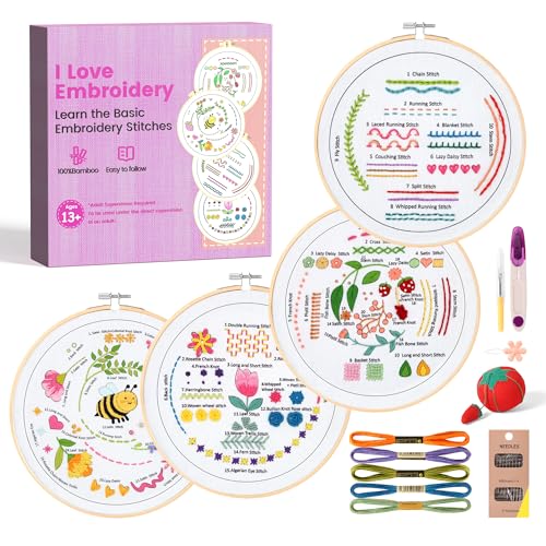 MAKEASY Set da Ricamo, Kit di Base per Ricamo, Include