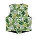 Uourmeti Green Leaf Toddler Boy Vest 11-12Y Oil Painting St Patricks Day Costumes Vests Casual Graphic Jackets Sleeveless Fashion V Neck Vest with Pockets Indoor Celebrations Party Tops