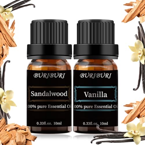 Buriburi BR10-2-32 Sandalwood Oil Essential And Vanilla Essential Oil Gift Set cover
