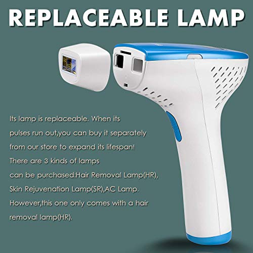 TUMAKOU Hair Removal System - Permanent Facial Body Hair Removal Device For Women& Man - 400000 Flashes - Professional Painless Hair Remover Epilator- Five Level Energys (Hair Removal Device)