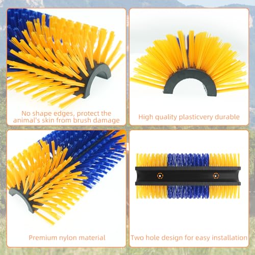 Livestock Scratch Brushes, 2 Pack Horse Scratcher Full Massage Brush Kit, Relieve Itching on the Back of Livestock, Suitable for Livestock, Horse, Cattle, Sheep, Pig - Image 5