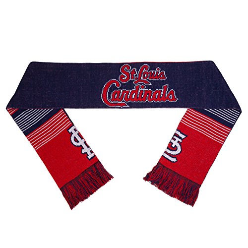 FOCO St. Louis Cardinals Reversible Split Logo Scarf