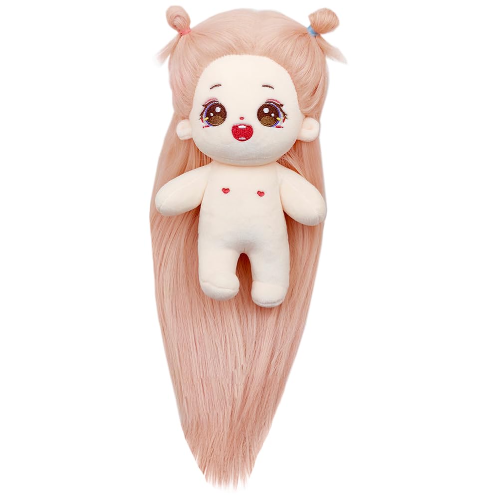 niannyyhouse 20cm Plush Doll Girl Humanoid Stuffed Body no Attribute 8" Normal Body Wearable Clothing Dress Up Gifts (a-50-without Skeleton)